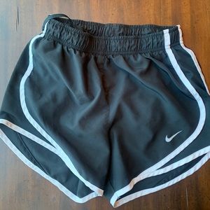 Black Nike running shorts